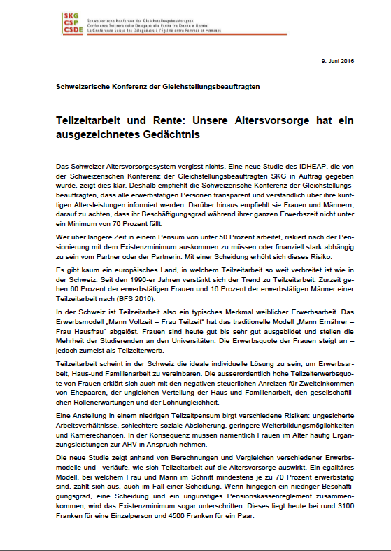 kibesuisse Titelblatt Externe Publikation